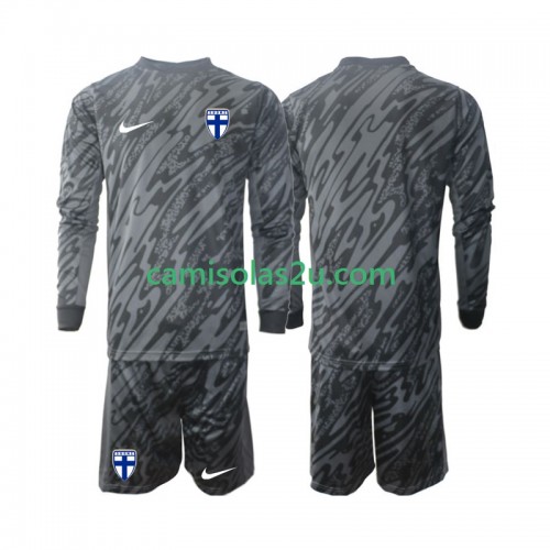 Camisolas de futebol Finlândia Guarda Redes Criança Equipamento Principal 2024 Manga Comprida Camisolas de futebol Finlândia Guarda Redes Criança Equipamento Principal 2024 Manga Comprida